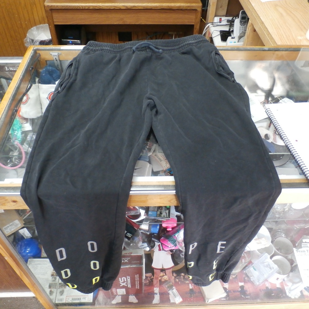 Dope sweatpants black size 2XL cotton #30435